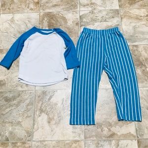 Blue and White Kids Pajama Set